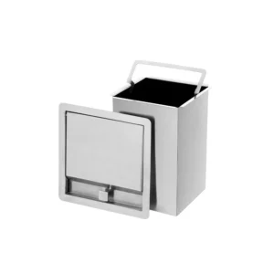 Lixeira As Quadrada Cozinha Embutir 7l Inox304 Não Enferruja