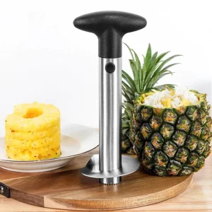 Descascador De Abacaxi Aço Inoxidável , Fatiador Frutas Simples